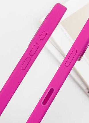 Чехол silicone case (aaa) with magsafe and animation (button) для apple iphone 16 pro (6.3") fuchsia 6