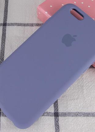 Чохол silicone case full protective (aa) для apple iphone 6/6s (4.7") сірий / lavender gray 2