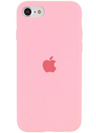 Чохол silicone case full protective (aa) для apple iphone se (2020) / 7 / 8 (4.7") рожевий / pink