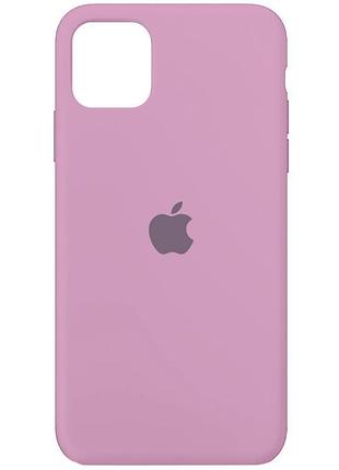 Чехол silicone case full protective (aa) для apple iphone 11 (6.1") лиловый / lilac pride