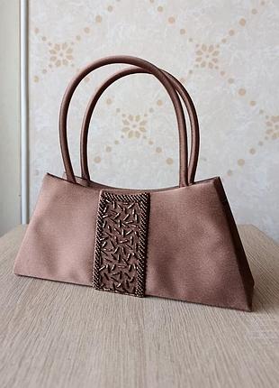 Елегантна вечірня сумочка з бісером в стилі handbag