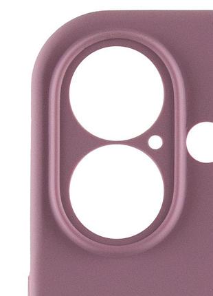Чехол silicone case full camera protective (aa) для apple iphone 16 (6.1") лиловый / lilac pride 4
