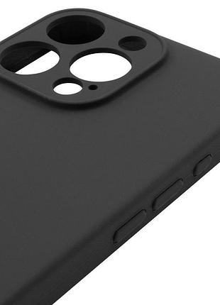 Чохол silicone case full camera protective (aa) для apple iphone 14 pro max (6.7") чорний / black 4
