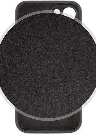 Чохол silicone case full camera protective (aa) для apple iphone 15 plus (6.7") чорний / black 3