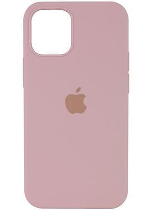 Чехол silicone case full protective (aa) для apple iphone 15 plus (6.7") розовый / pink sand