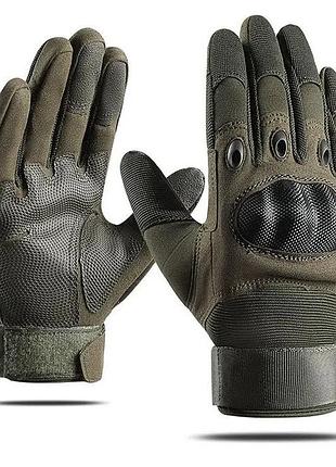 Перчатки полнопалые carbon олива, xl