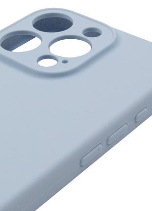Чехол silicone case full camera protective (aa) для apple iphone 16 pro (6.3") голубой / sweet blue 4
