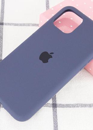 Чохол silicone case full protective (aa) для apple iphone 11 pro (5.8") темно-синій / midnight blue 2