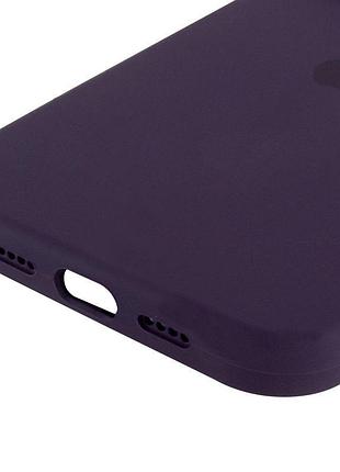 Чехол silicone case full protective (aa) для apple iphone 13 pro (6.1") фиолетовый / elderberry 5