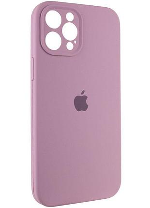 Чехол silicone case full camera protective (aa) для apple iphone 12 pro max (6.7") лиловый / lilac pride 2