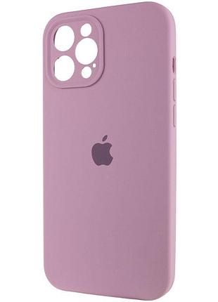 Чехол silicone case full camera protective (aa) для apple iphone 12 pro max (6.7") лиловый / lilac pride 3