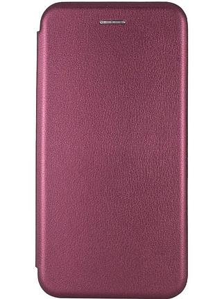 Шкіряний чохол-книжка classy для samsung galaxy a55 бордовий