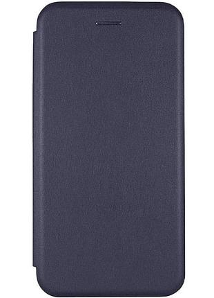 Кожаный чехол-книжка classy для apple iphone 7 / 8 / se (2020) (4.7") темно-синий