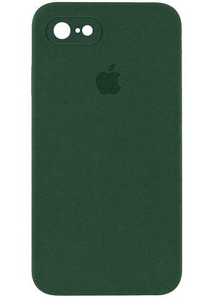 Чохол silicone case square full camera protective (aa) для apple iphone 6/6s (4.7") зелений / cyprus green