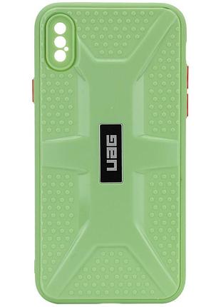Чохол tpu+pc uag для apple iphone x / xs (5.8") м'ятний