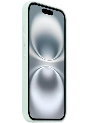 Чехол silicone case (aaa) with magsafe and animation (button) для apple iphone 16 pro (6.3") aquamarine 2