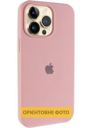 Чехол silicone case (aa) logo with magsafe для apple iphone 16 pro max (6.9") розовый / pink sand