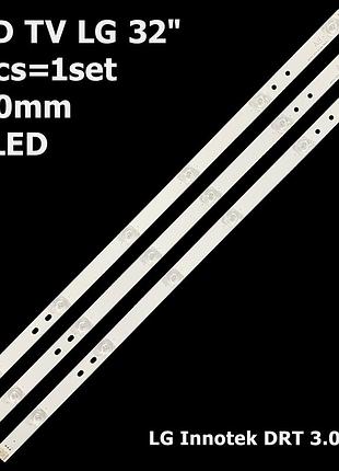 Led підсвітка tv lg32 6led s12 94v-d innotek drt3.0 32" a-b tybe rev 0.2 32lb561v 6916l-2224a (590mm.)