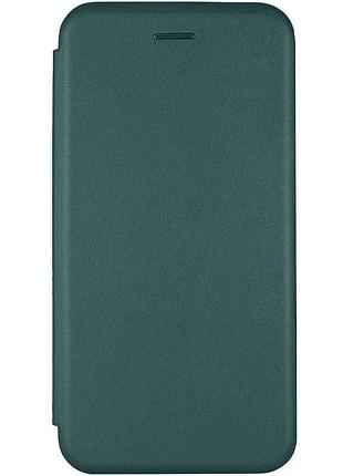 Кожаный чехол-книжка classy для apple iphone 11 (6.1") зеленый