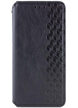 Шкіряний чохол-книжка getman cubic (pu) для oppo a78 4g чорний