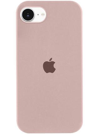 Чехол silicone case full protective (aa) для apple iphone 16e (6.1") розовый / pink sand