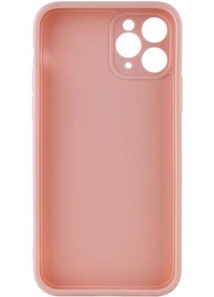 Силиконовый чехол candy full camera для apple iphone 11 pro max (6.5") розовый / pink sand 2