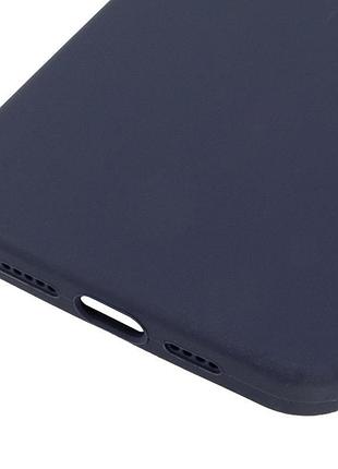 Чохол silicone case (aa) logo with magsafe для apple iphone 13 pro (6.1") темно-синій / midnight blue 5