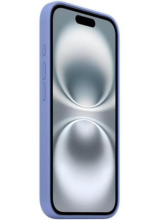 Чехол silicone case (aaa) with magsafe and animation (button) для apple iphone 16 pro (6.3") periwinkle 2