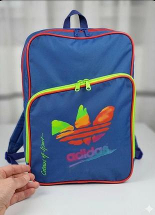 Винтажный рюкзак adidas «colours of sport» (90-е годы) west germany