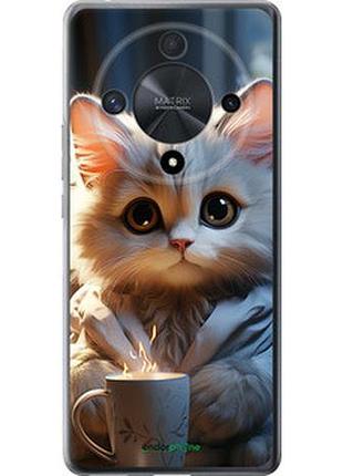 Чохол на huawei honor magic6 lite білий кіт "5646u-3685-2448"