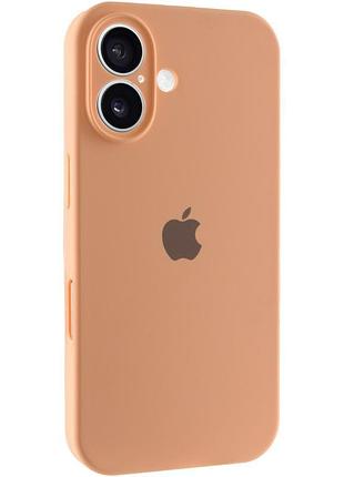 Чохол silicone case full camera protective (aa) для apple iphone 16 plus (6.7") помаранчевий / cantaloupe