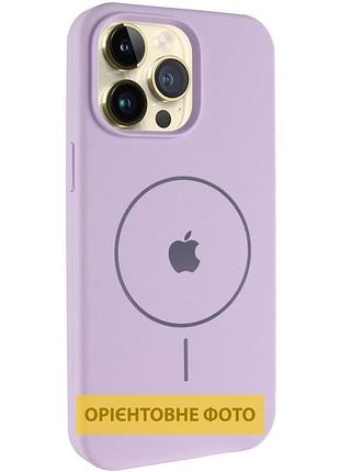 Чехол silicone case full protective (aa) v2 with magsafe для apple iphone 16e (6.1") сиреневый / lilac