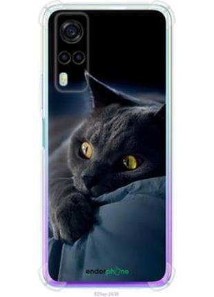 Чохол на vivo y31 димчастий кіт "825sp-584-2448"