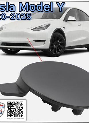 Tesla model y 2020-2025 заглушка, кришка буксирувального гака бампера переднього, 149374600a
