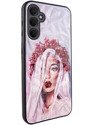 Tpu+pc чехол prisma ladies для samsung galaxy a36 5g ukrainian girl
