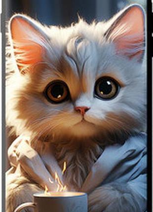 Чохол на iphone 8 plus білий кіт "5646b-1032-2448"