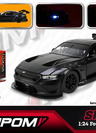 Машина автопром мет. арт. 661293 (12шт/2) 1:24 ford mustang gt3（2024, бат,світло,звук,відкр.двері,у короб. 24,5*12см