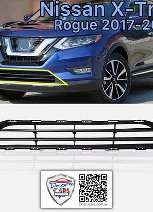 Nissan rogue, x-trail 2017-2020 решетка средняя переднего бампера, 622546fl0a