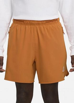 Шорти чоловічі nike acg dri-fit new sands shorts orange dn3955-815