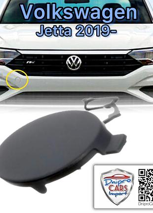 Volkswagen jetta vii 2018-2022 заглушка крюка буксировочного переднего бампера, 17a807241gru