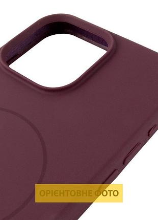 Чохол silicone case full protective (aa) v2 with magsafe для apple iphone 16e (6.1") бордовий / plum 4