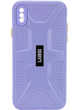 Чохол tpu+pc uag для apple iphone x / xs (5.8") бузковий