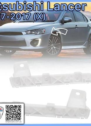 Кронштейн бампера переднего левый mitsubishi lancer x (2007-2017) original - 6400f549 (крипление к крылья, оригинал)