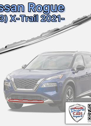 Nissan rogue, x-trail з 2021 молдинг (хром) бампера переднього, 620726ra0a