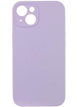 Чехол silicone case full camera protective (aa) no logo для apple iphone 15 plus (6.7") сиреневый / lilac