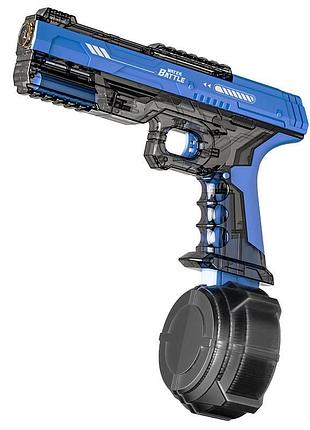 Водный аккумуляторный пистолет water gun 66-35 (500ml) with lithium battery transparent blue