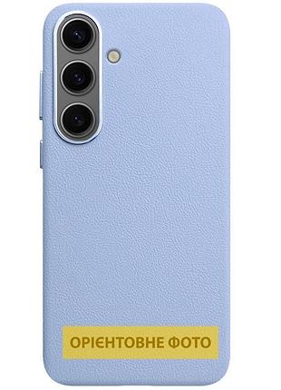 Кожаный чехол leather case (aaa) для samsung galaxy s25 edge clove purple