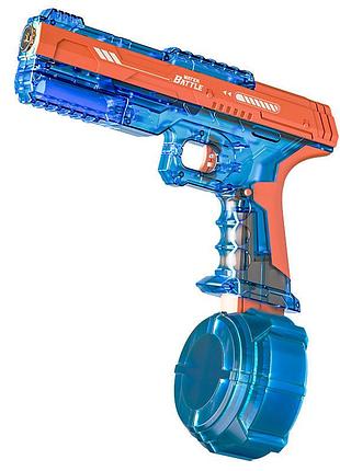Водный аккумуляторный пистолет water gun 66-35 (500ml) with lithium battery blue / orange