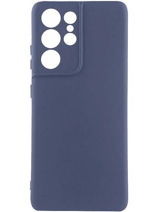 Чохол silicone cover ummi lakshmi full camera (aa) для samsung galaxy s22 ultra синій / midnight blue