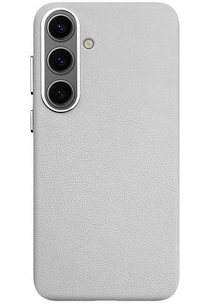 Кожаный чехол leather case (aaa) для samsung galaxy s25 stone